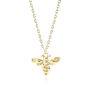 Lantisor argint placat cu aur galben cu albina DiAmanti Z1974NG-DIA (Argint 925‰ 2 g.)